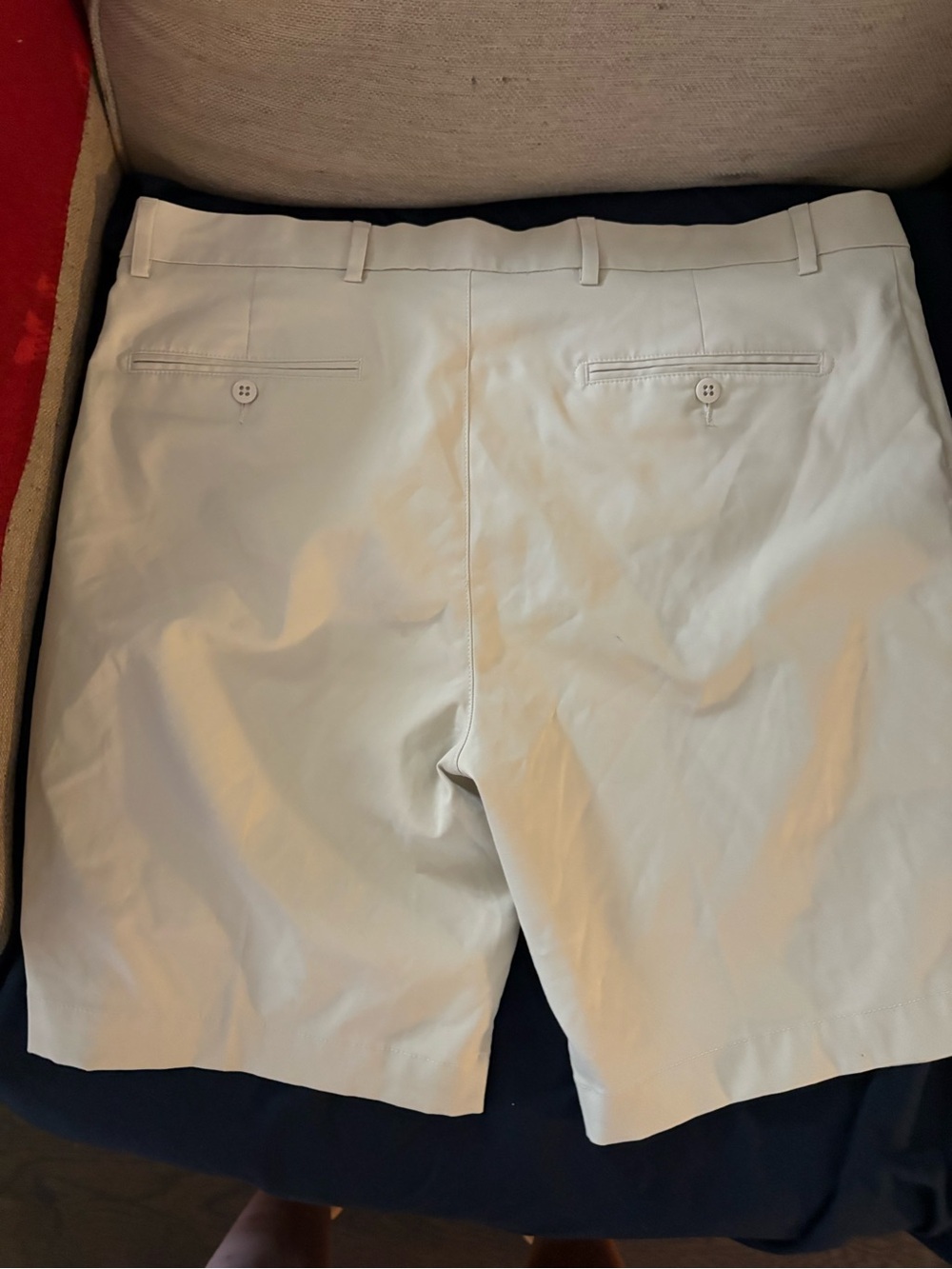 Daniel Cremieux Light Beige Flat Front Shorts - Picture 4 of 4